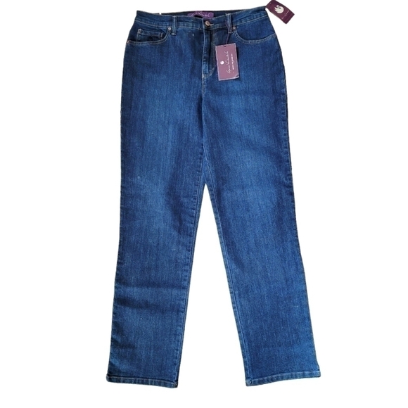 Gloria Vanderbilt Amanda Slimming Supreme Stretch Jeans Size 10 Average - Picture 1 of 14